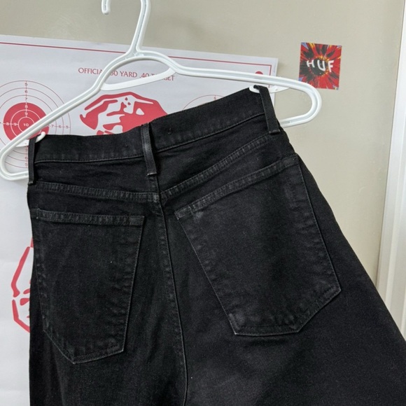 Helmut Lang Black Flare Wide Leg Jeans - Picture 3 of 9